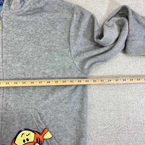 Disney Tigger Hoodie Jacket Fleece Women's Medium Full Zip Gray Winnie The Pooh - Picture 6 of 7